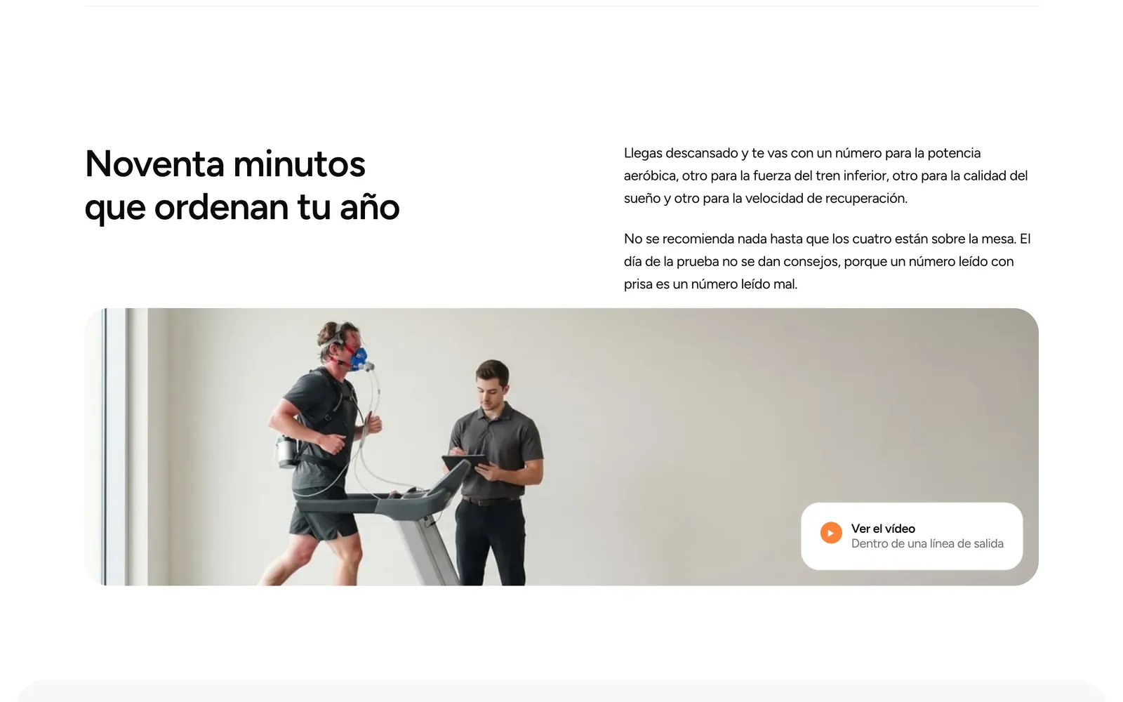 Pantalla 1 de la página de Threshold, medicina preventiva · en inglés